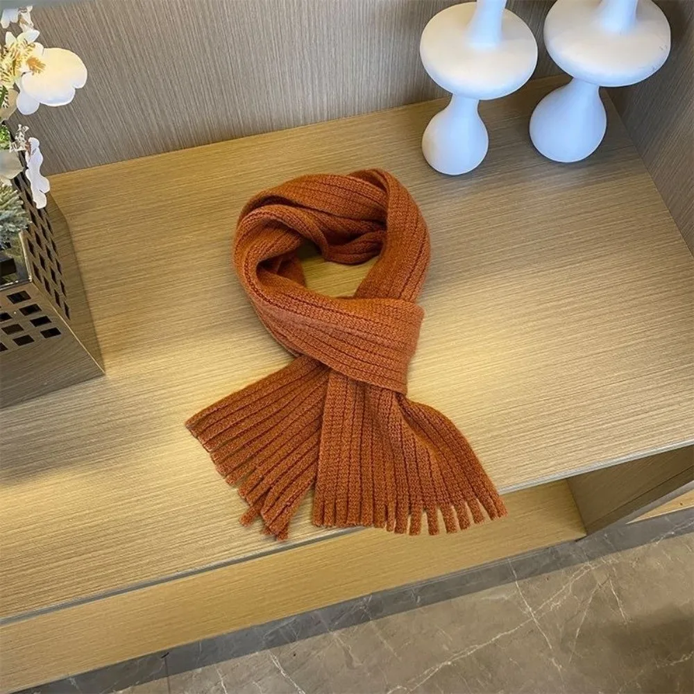 Bufanda infantil de punto con borlas – Cálida para invierno - imagen 4