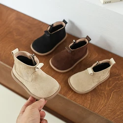 Botines Oxford de gamuza con borreguito antideslizantes para bebés