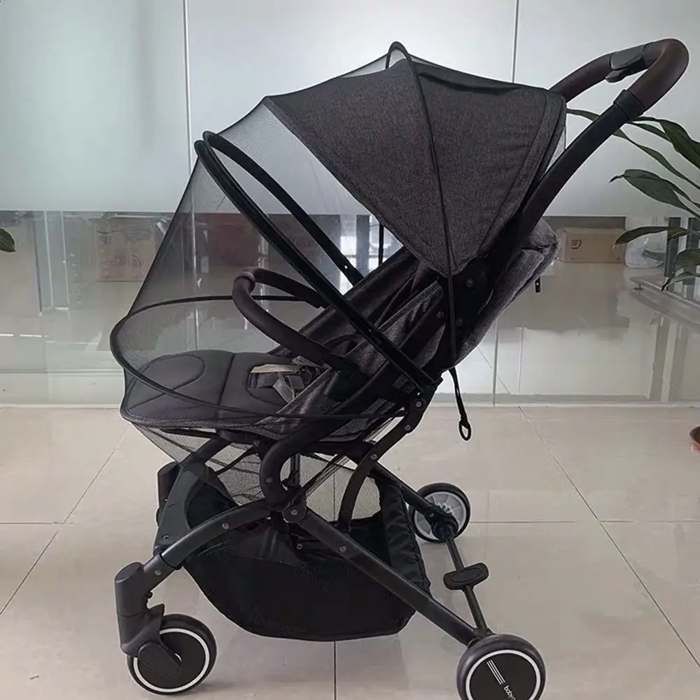 Mosquitera plegable transpirable para cochecito con cremallera doble uso - imagen 5