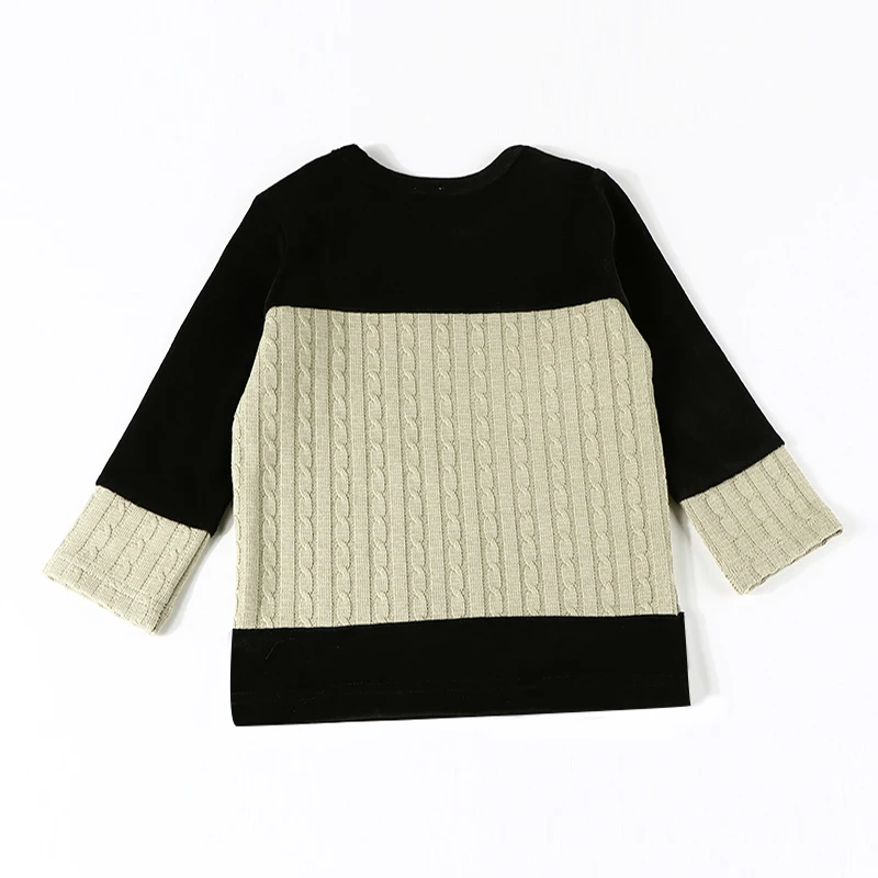 Camiseta infantil de algodón de cuello redondo para invierno - imagen 3