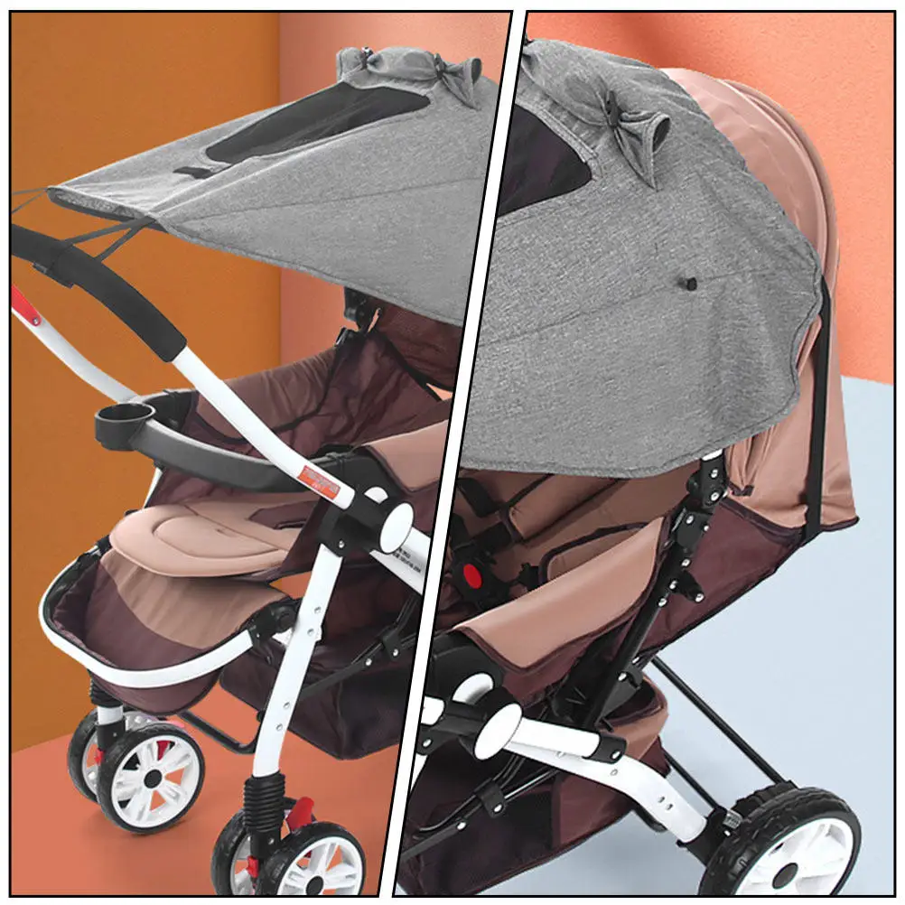 Funda para cochecito de bebé con protección solar y lluvia - imagen 2