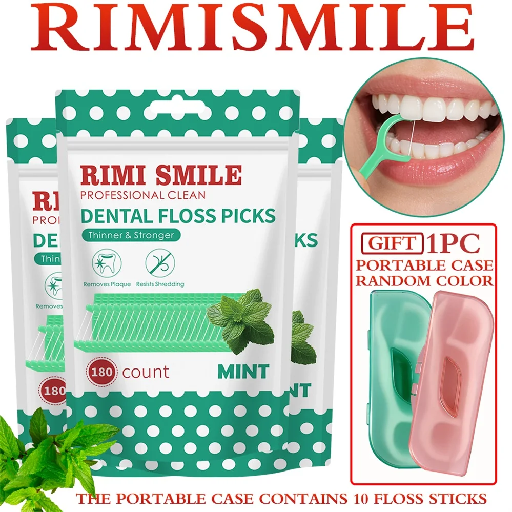 Rimi Smile hilo dental menta, palillos profesionales y estuche