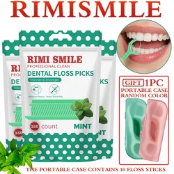 Rimi Smile hilo dental menta, palillos profesionales y estuche