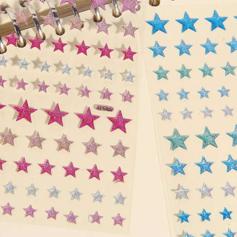 Pegatinas estrella cristal 3D decorativas infantiles - imagen 4