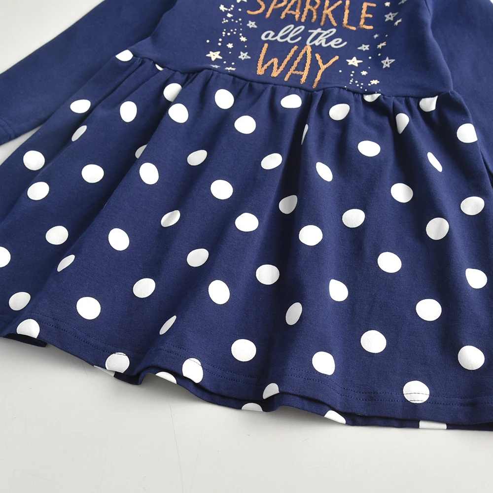 DXTON vestido de manga larga de invierno de algodón con estrella - imagen 3