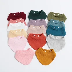 Babero bandana de algodón suave para bebé con toalla saliva absorbente