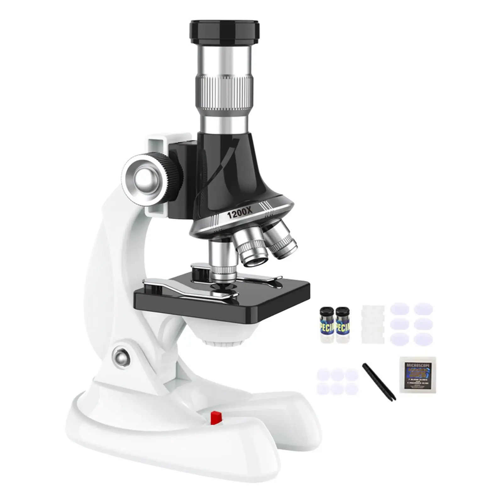 Microscopio con ángulo de inclinación ajustable