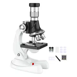 Microscopio infantil 1200x con iluminación LED para niños