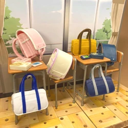 Mochilas escolares kawaii tipo randoseru para casa de muñecas