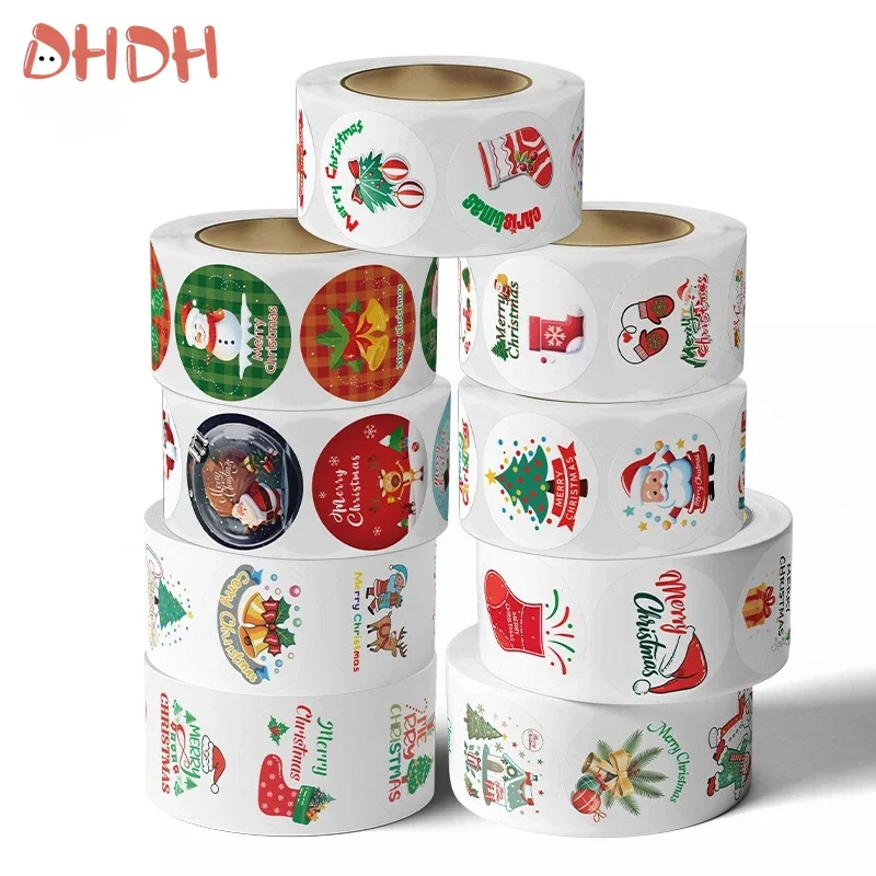 Pegatinas navideñas infantiles para sobres y regalos – Toque festivo