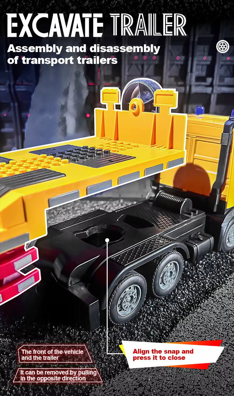 Excavadora RC con brazo articulado
