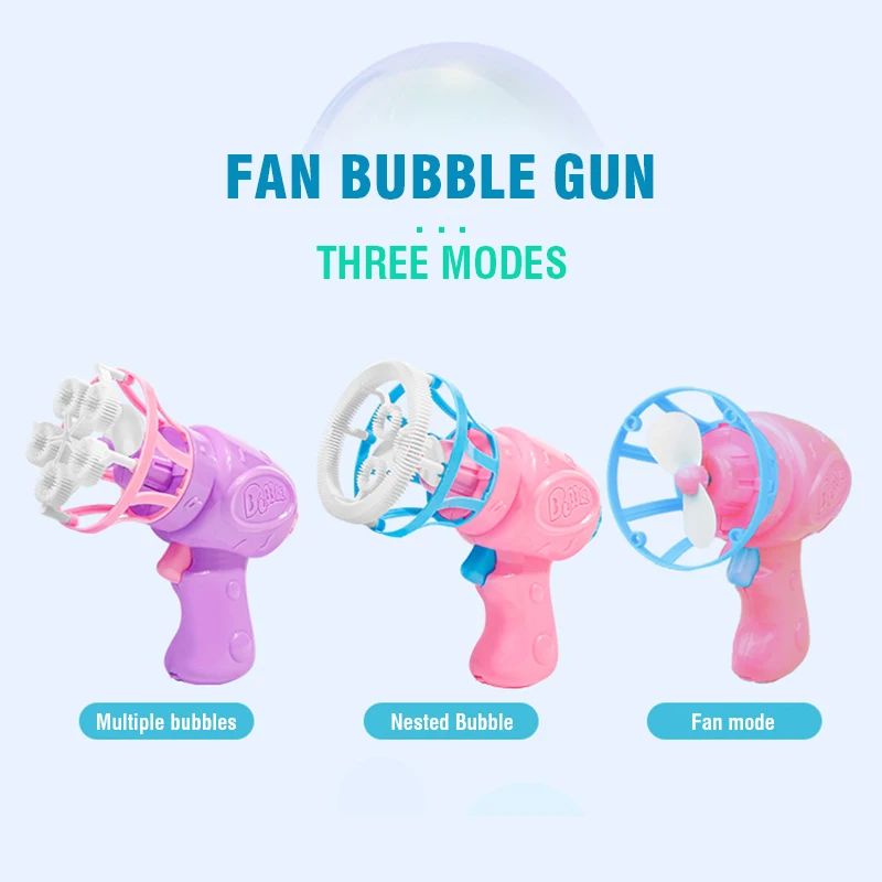 Pistola de burbujas mini para niños y niñas, al aire libre - imagen 4