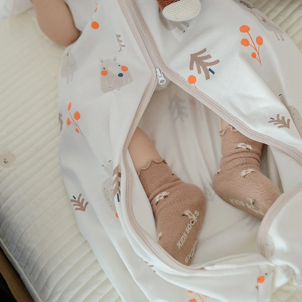 Saco de dormir bebé verano osito estampado tierno - imagen 3