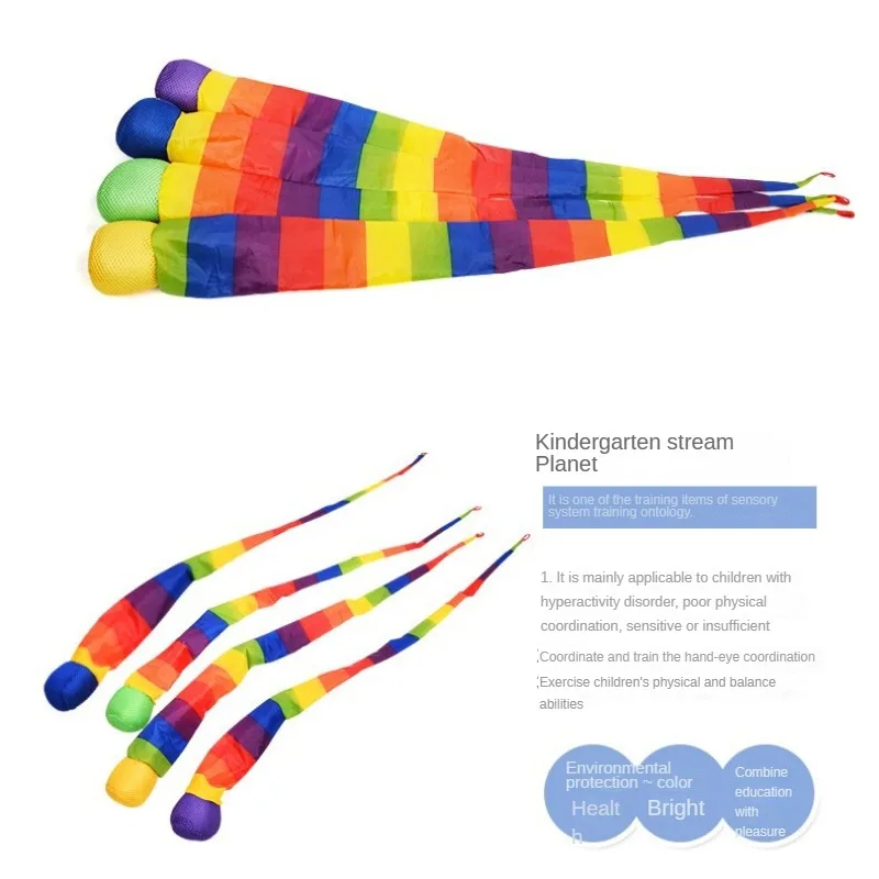 Bola sensorial arcoíris para niños - Juguete suave de desarrollo - imagen 5