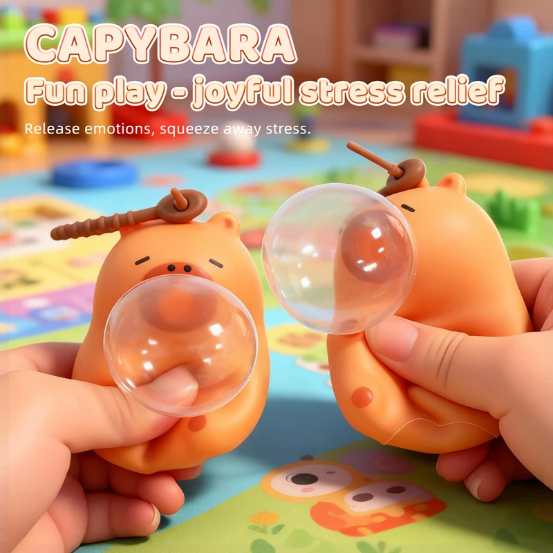 Llavero capibara peluche relajante para niños - imagen 4