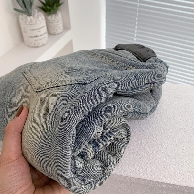 Pantalones vaqueros de lana y terciopelo para niños de invierno - imagen 4