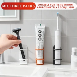 Soporte de pared para cepillos de dientes eléctricos sin taladrar