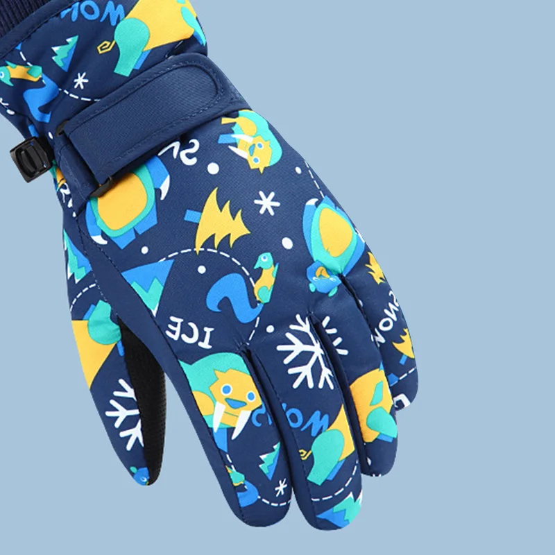 Guantes de esquí infantiles – Impermeables y cálidos - imagen 4