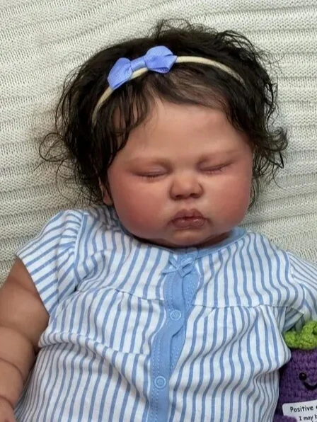 Muñeca reborn NPK sin terminar con cuerpo de tela blanda - imagen 3