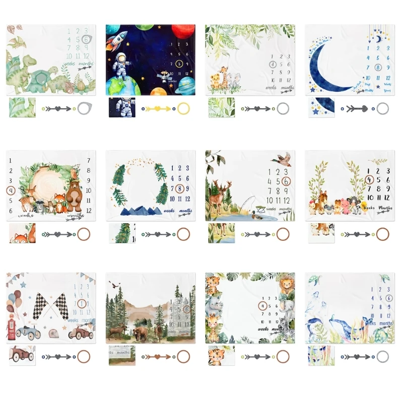 Manta de muselina con estampado de animales para bebé