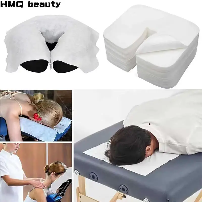 Funda reposacabezas desechable transpirable forma de U con orificio