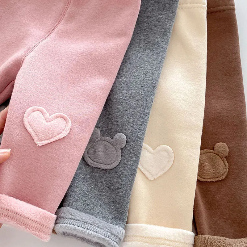 Milangel Leggings de invierno forrado en lana para niño pequeño - imagen 5