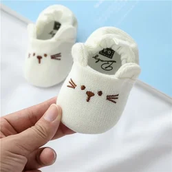 Zapatos de cuna antideslizantes planos con orejas de animal