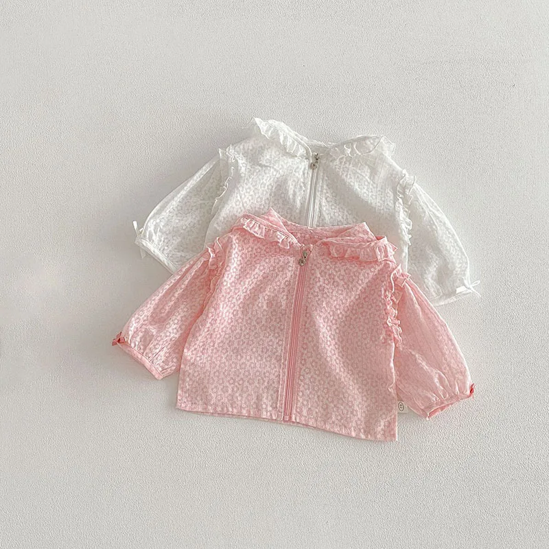 Estampado floral pastel de chaqueta infantil