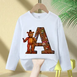 Fnafs camiseta manga larga de Five Nights at Freddys cuello redondo