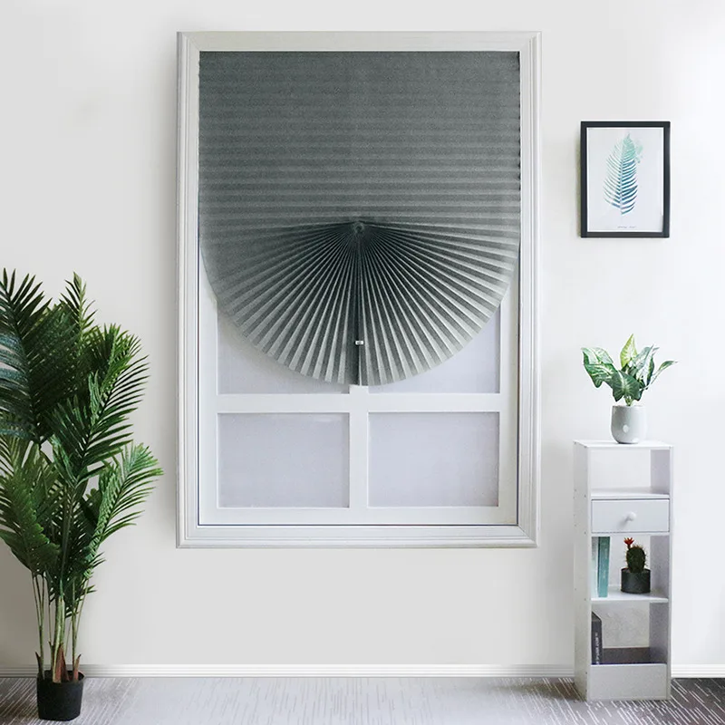 Persianas plisadas autoadhesivas semiópacas para ventanas - imagen 2