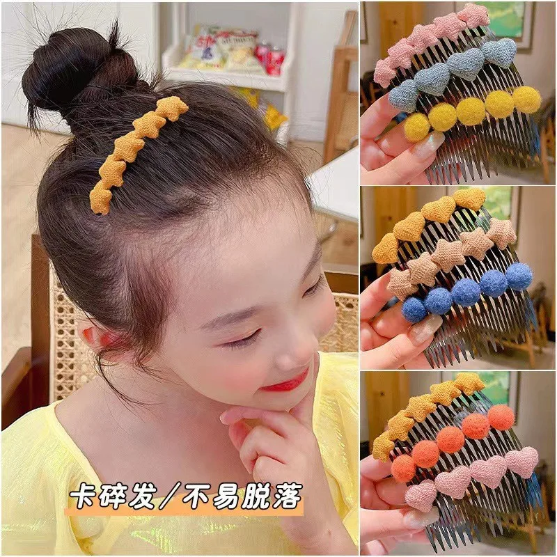 Set de pinzas y peine para niña con adornos divertidos - imagen 5