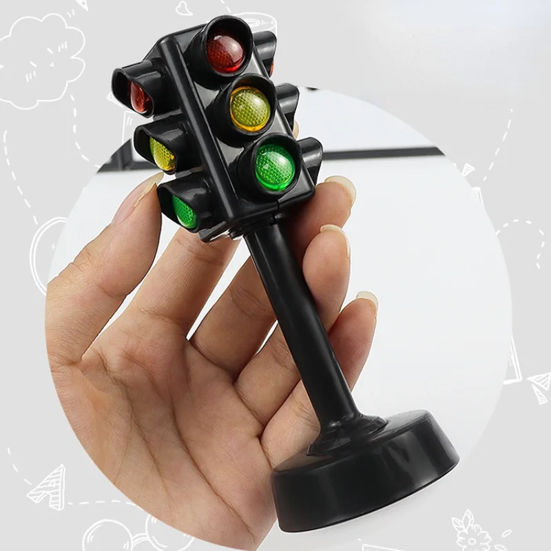 Semáforo de dos caras con base juguete tráfico educativo para niños - imagen 4