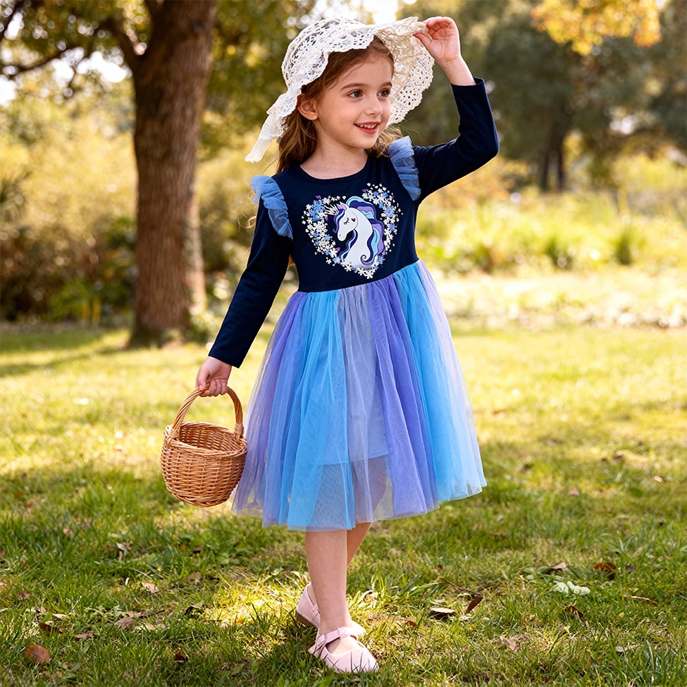 Vista del vestido de princesa DXTON para niños