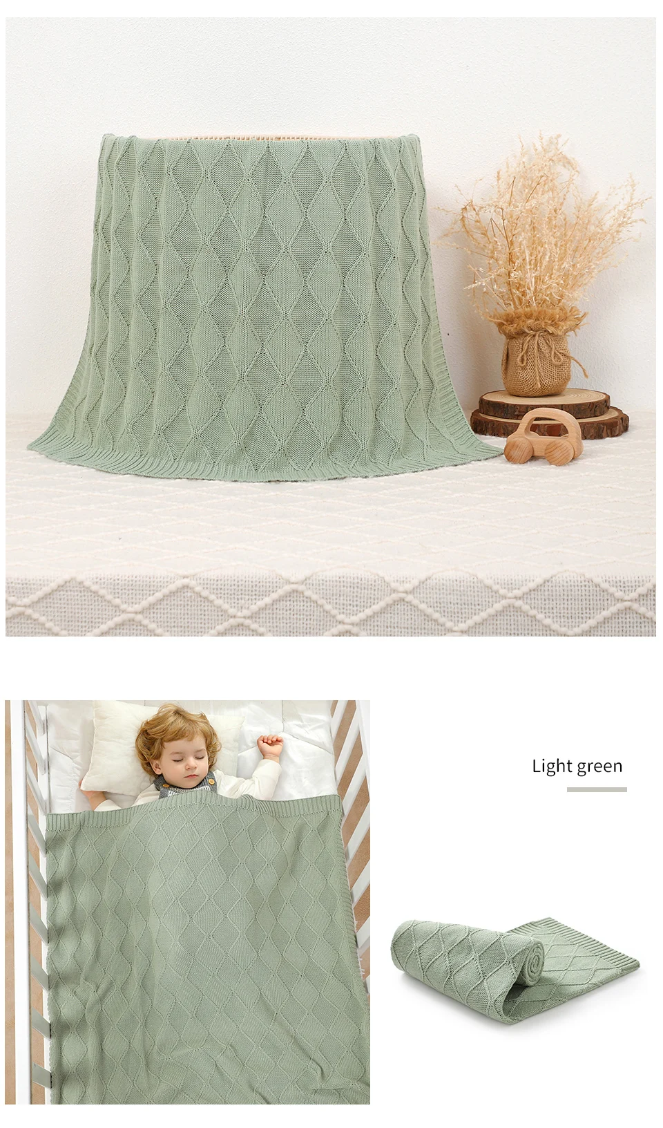 Colcha infantil de punto