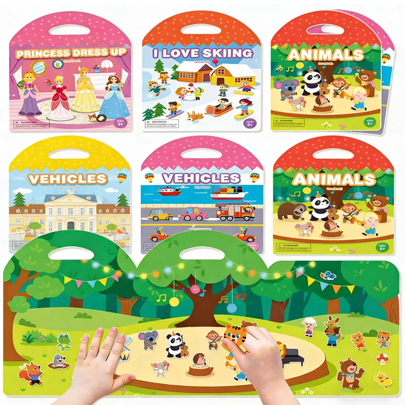 Libros de pegatinas burbujas para niños – juego educativo - imagen 5