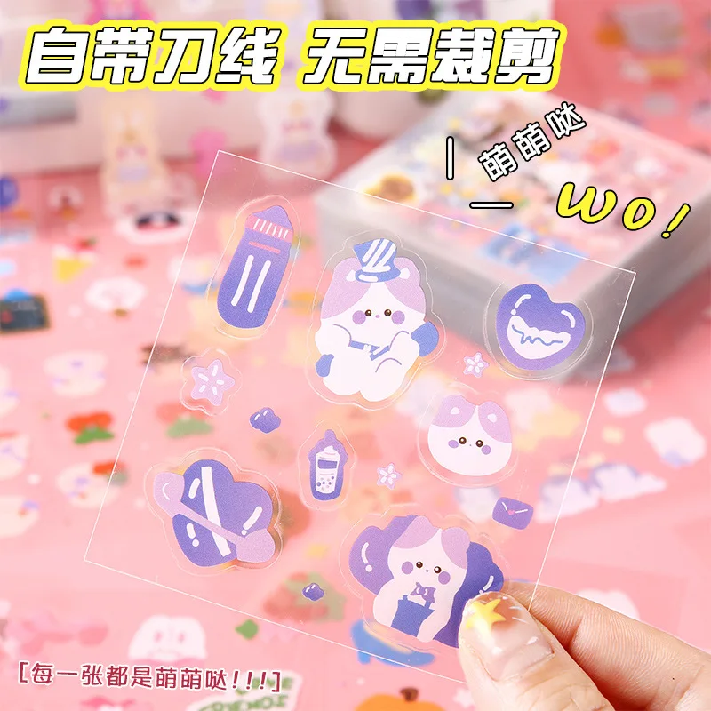 Pegatinas infantiles estilo kawaii láser para manualidades y cuadernos - imagen 4