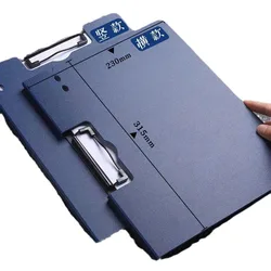 Portafolio A4 con clip doble para tareas y dibujos