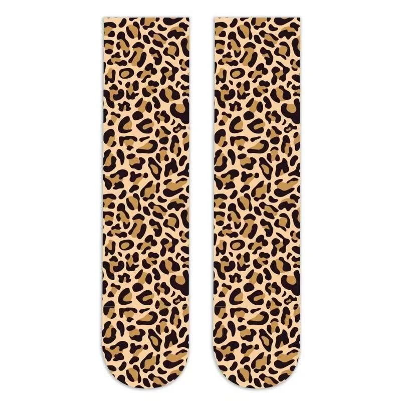 Calcetines cortos con estampado de leopardo cómodos y transpirables - imagen 4