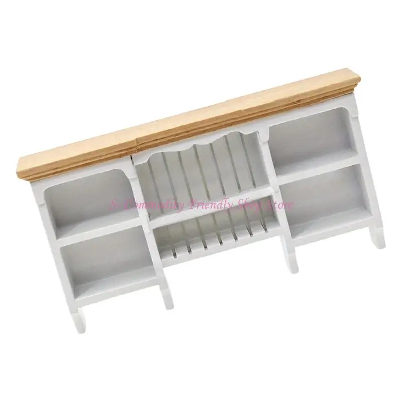 Cocina de juguete en miniatura con mueble de pared para muñecas - imagen 5
