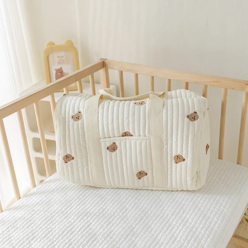 Bolso maternidad bandolera ligero – Bordado multifuncional de gran capacidad - imagen 4