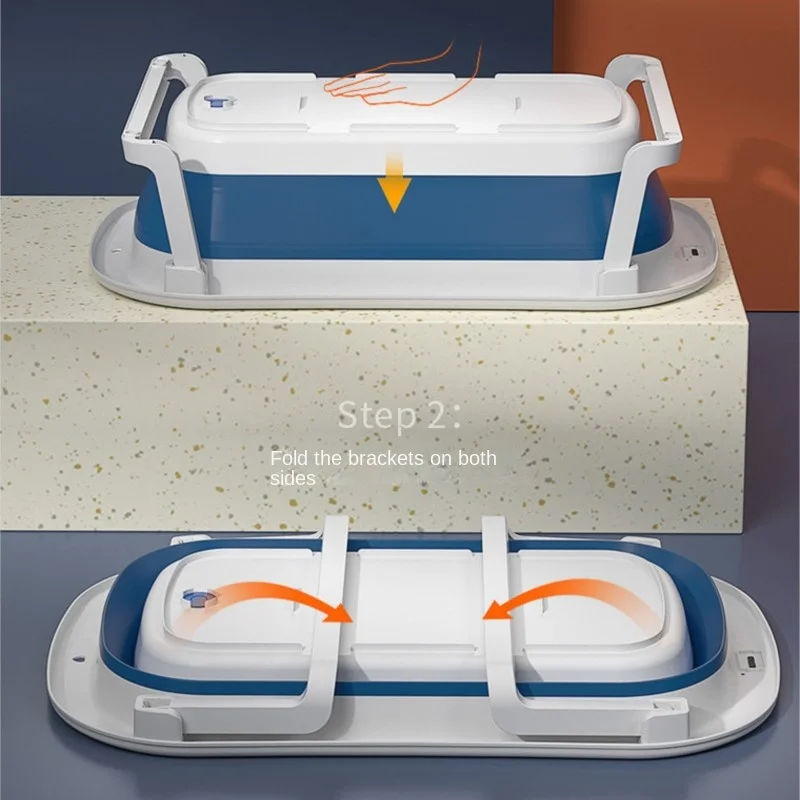 Bañera plegable LazyChild para bebé – Portátil y reclinable 2 posiciones - imagen 4