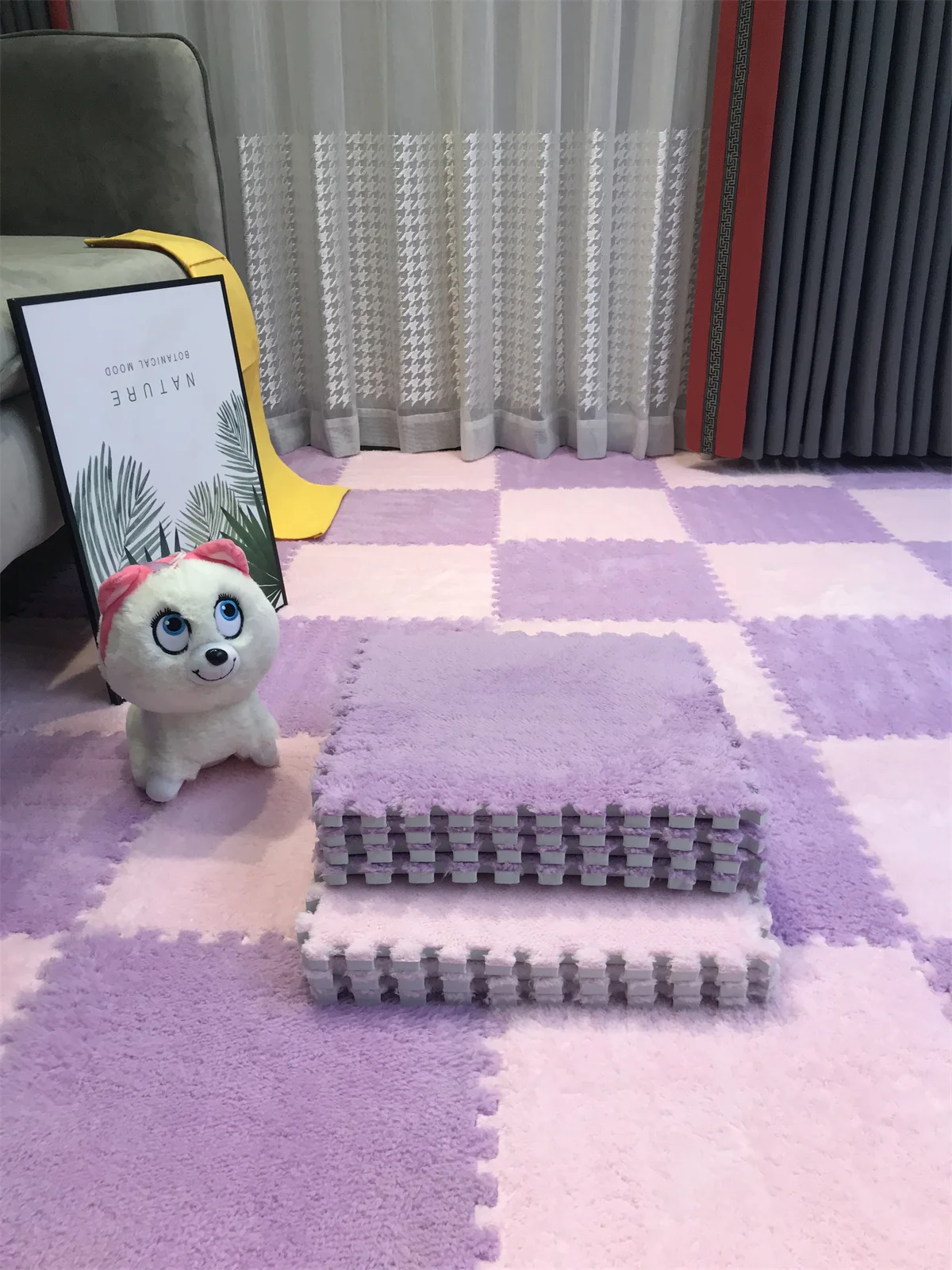 Alfombra acolchada para gateo y juegos