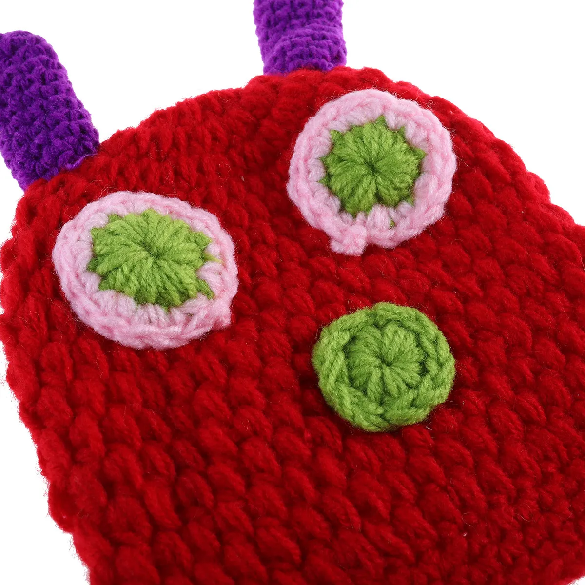 Conjunto de bebé en ganchillo hecho a mano con gorro oruga elástico - imagen 5