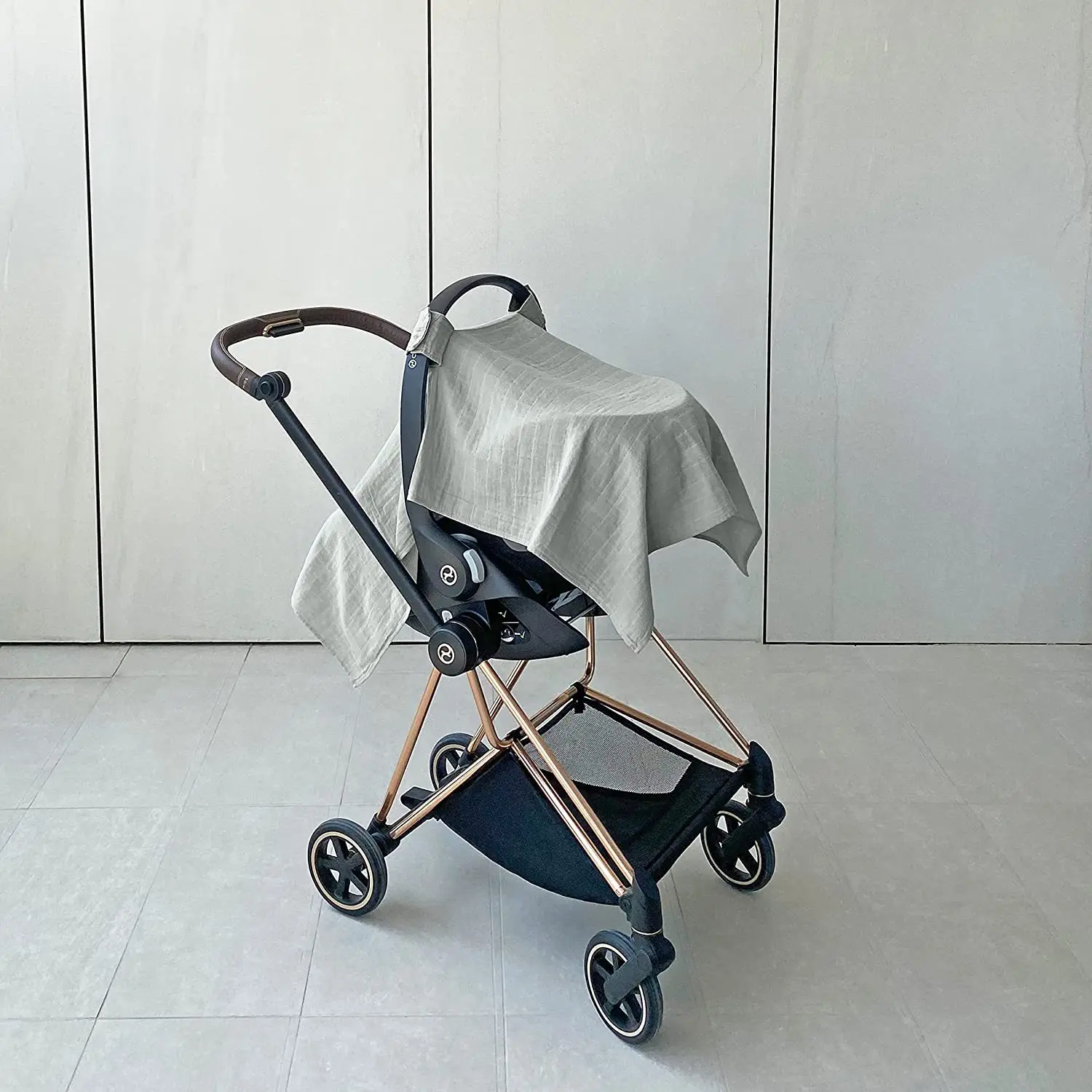 Funda de muselina en carrito