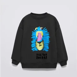 Sudadera infantil de algodón con estampado en dibujos animados
