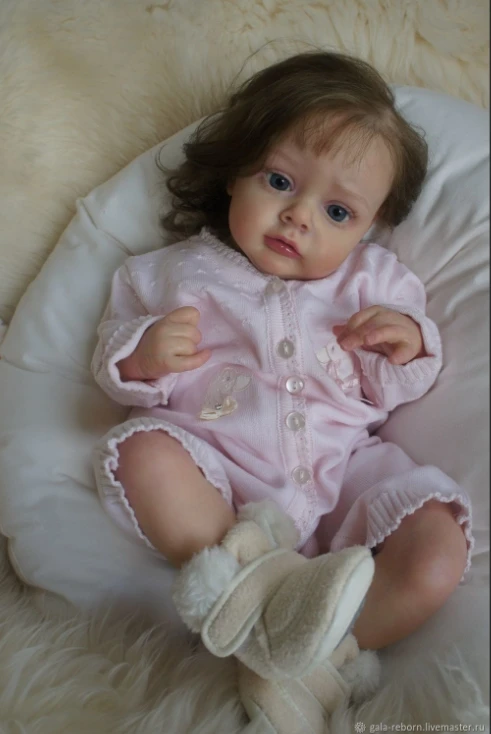 Kit de muñeca reborn NPK Pouplar Chloe sin pintar, tacto suave - imagen 3