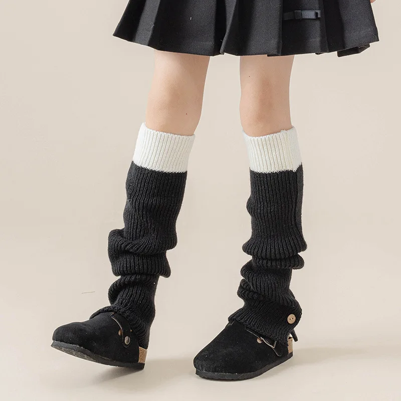 Calentadores de piernas punto retro para niñas en invierno - imagen 5