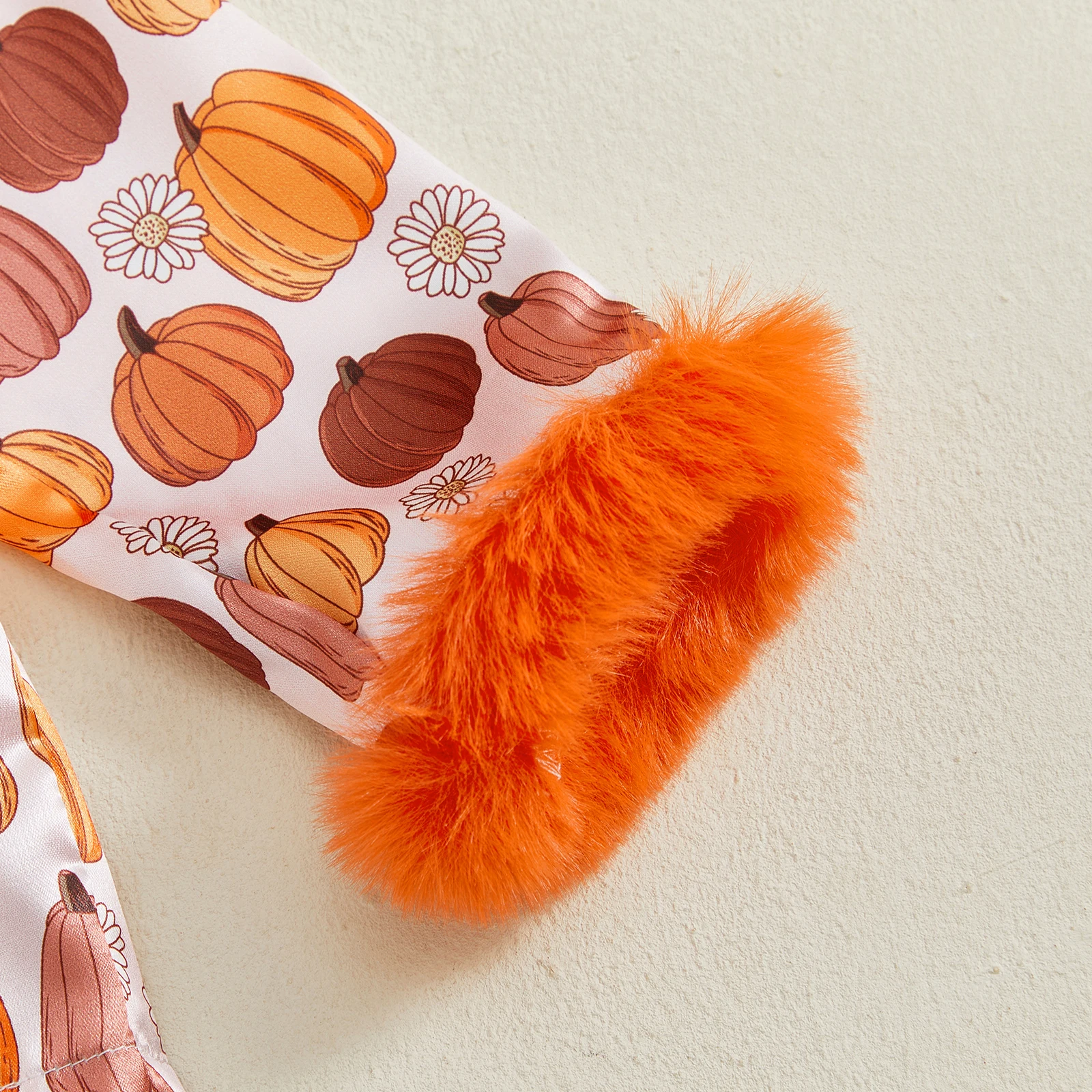 Pijama infantil Halloween estampado calabaza para niñas - imagen 4