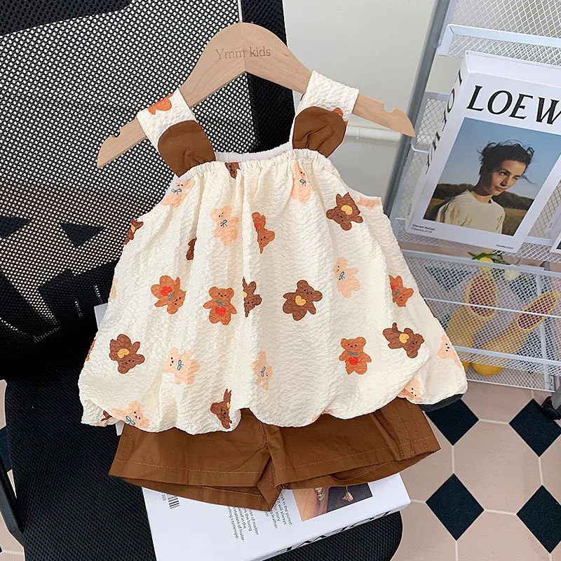 Conjunto de verano para niña: camisola y pantalón corto - imagen 4
