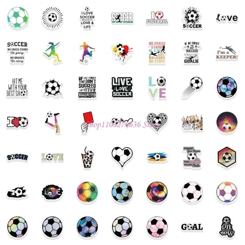 R6FD Pegatinas de fútbol con grafiti para álbumes y manualidades - imagen 3